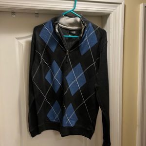 Men’s Medium Method Zipper V-Neck Sweater